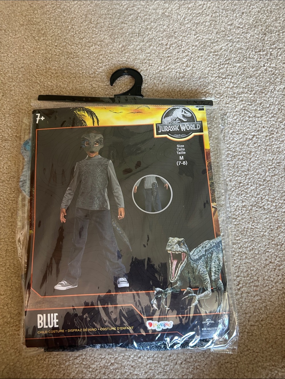 Disguise Jurassic World Blue Raptor Costume - Blue, Gray